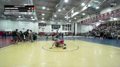 144 lbs Cons. Round 2 - Jason Martinez, Silverback WC vs Cross Cammack, San Clemente HS