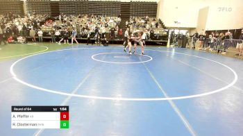 162-H lbs Round Of 64 - Alex Pfeffer, Archbishop Ryan vs Ryan Closterman, Rhino Wrestling