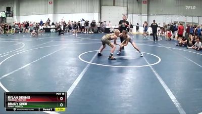 85 lbs Quarterfinal - Rylan Dennis, Michigan Premier vs Brady Sher, Funky Monkey