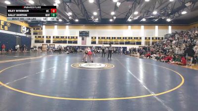 130 lbs Consy 1 - Riley Ritenour, Mt. Pleasant vs Sally Horton, North Allegheny