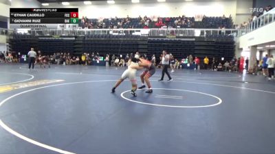 174 lbs Quarterfinal - Ethan Caudillo, Fresno City College vs Giovanni Ruiz, Bakersfield