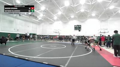 126 lbs Cons. Round 1 - Szymon Blasinski, Mira Costa vs Mason Sparks, El Dorado (Placentia)