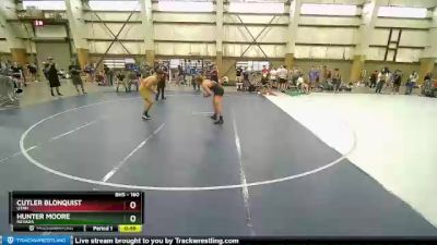 160 lbs Quarterfinal - Hunter Moore, Nevada vs Cutler Blonquist, Utah