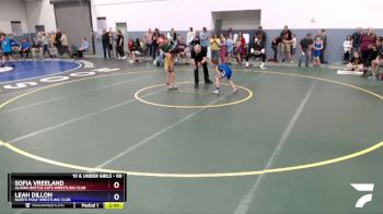 60 lbs Round 2 - Sofia Vreeland, Alaska Battle Cats Wrestling Club vs Leah Dillon, North Pole Wrestling Club