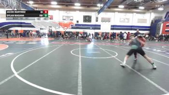 157 lbs Cons. Round 6 - Dylan Magana, Poway vs Jacob Martinez, El Modena