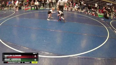 42 lbs Cons. Round 3 - Waylon Cloward, JWC vs Grady Anderson, Champions Wrestling Club