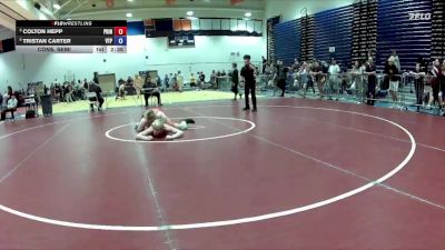 120 lbs Cons. Semi - Tristan Carter, Virginia Team Predator vs Colton Hepp, Heavy Hitting Hammers