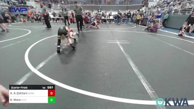 49 lbs Quarterfinal - Aysa Al-Qahtani, Wyandotte Youth Wrestling vs Byrd Ware, Cleveland Take Down Club