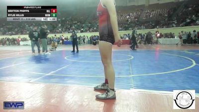 113 lbs Round Of 64 - Britton Phipps, Hilldale vs Rylie Hillis, Norman Jr High