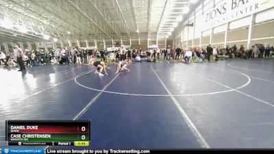 80 lbs Champ. Round 1 - Case Christensen, Wasatch WC vs Daniel Duke, Idaho