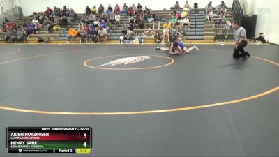 JV-4 lbs Round 4 - Joe Schmitz, Cedar Rapids Kennedy vs Tyson Schmitz, Clear Creek-Amana