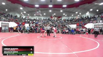 190 lbs Quarterfinal - Jordan Quesada, Lafayette Jefferson vs Brooklyn Neece, Madison Lady Cubs