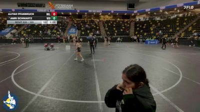 100 lbs Cons. Round 2 - Amri Schwartz, Waverly-Shell Rock vs Aliyah Pfannkuch, Williamsburg