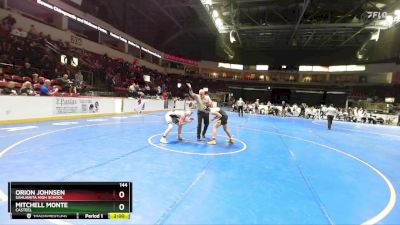 144 lbs Champ. Round 3 - Mitchell Monte, Casteel vs Orion Johnsen, Sahuarita High School