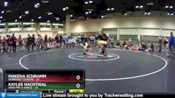 185 lbs Placement (16 Team) - Makena Schramm, Nebraska Tsunami vs Kaylee Nachtigal, Iowa Pin-A-Sarus