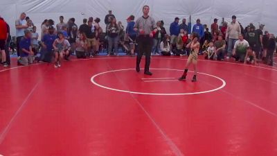 40 lbs Semifinal - Kaden Slebodnik, Rostraver Township vs Elijah Pradhan, Waynesboro