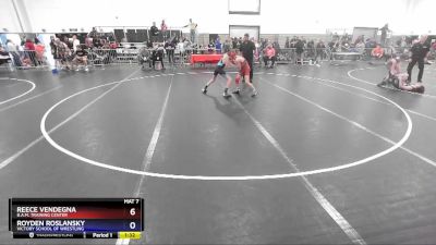 97 lbs Champ. Round 1 - Reece Vendegna, B.A.M. Training Center vs Royden Roslansky, Victory School Of Wrestling