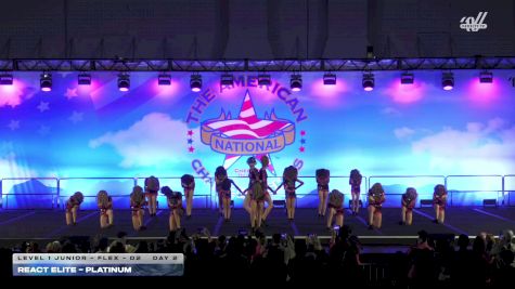 REACT Elite - Platinum [2025 L1 Junior - Flex - D2 Day 2] 2025 The American Northwest Portland Nationals