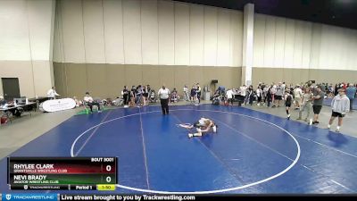 102 lbs Round 1 - Rhylee Clark, Grantsville Wrestling Club vs Nevi Brady, Aviator Wrestling Club