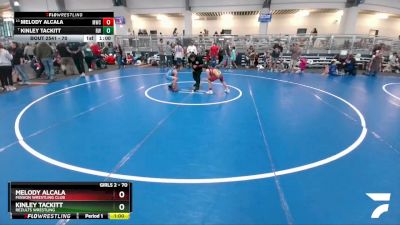70 lbs Cons. Round 2 - Kinley Tackitt, ReZults Wrestling vs Melody Alcala, Mission Wrestling Club
