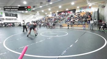 157 lbs Cons. Round 4 - Brody Martinez, Palm Desert vs Maximus Gonzalez, Tustin