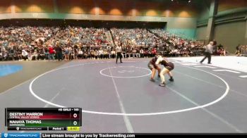 165 lbs Cons. Round 3 - Nahaya Thomas, Harrisburg vs Destiny Marron, Central Valley (Ceres)