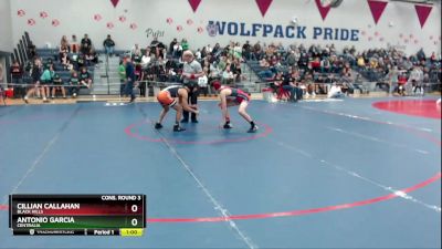 126 lbs Cons. Round 3 - Cillian Callahan, Black Hills vs Antonio Garcia, Centralia