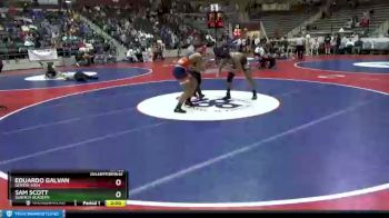 4A 195 lbs Quarterfinal - Sam Scott, Subiaco Academy vs Eduardo Galvan, Gentry High