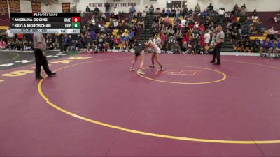 120 lbs 3rd Place Match - Angelina Gochis, Kaneland HS vs Kayla Moroschan, Chippewa
