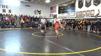 157 lbs Quarterfinal - Michael Cushing, Waukon vs Wally Kaufman, Wapsie Valley