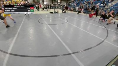 215 lbs Quarterfinal - Dustin Akin, Beulah Wrestling vs Juan Martinez, Wyoming
