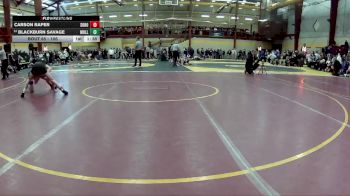 106 lbs Champ. Round 2 - Carson Raper, South Rowan vs Blackburn Savage, Moeller