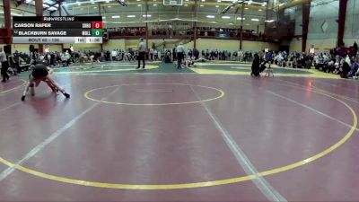 106 lbs Champ. Round 2 - Carson Raper, South Rowan vs Blackburn Savage, Moeller