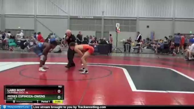 152 lbs 2nd Place Match (8 Team) - Laird Root, California Gold vs Moses ...