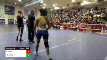 126 lbs Cons. Round 3 - Tru Jones, Millikan vs Berlyn Davis, San Clemente