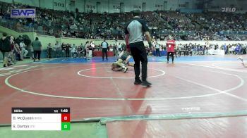 88 lbs Round Of 16 - Bryson McQueen, Broken Arrow Junior High vs Sawyer Dorton, Grove Takedown Club