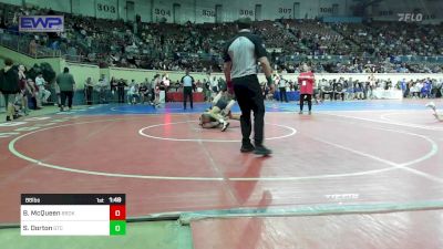 88 lbs Round Of 16 - Bryson McQueen, Broken Arrow Junior High vs Sawyer Dorton, Grove Takedown Club