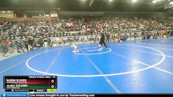 75 lbs Round 1 - Alsea Goldsby, Mat Demon WC vs Kaidin Slover, Grangeville Youth WC