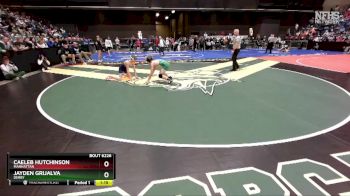 6A - 106 lbs Semifinal - Caeleb Hutchinson, Manhattan vs Jayden Grijalva, Derby