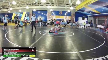 120 lbs Round 7 (8 Team) - Mateus Carboni, Team Kombat vs Grady Bryant, Deland Bulldog Wrestling Club