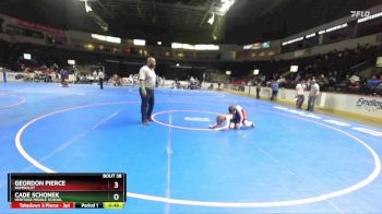 88 lbs Cons. Round 3 - Geordon Pierce, Humboldt vs Cade Schonek, Heritage Middle School