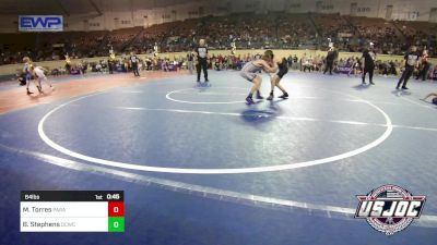 64 lbs Quarterfinal - Mark Torres, Paradighm vs Beckett Stephens, Deer Creek Wrestling Club