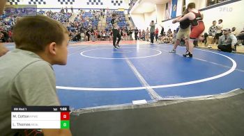 Rr Rnd 1 - Myles Cotton, Hilldale Youth Wrestling Club vs Luke Thomas, Mcalester Youth Wrestling