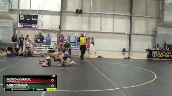 138 lbs Round 5 (6 Team) - Jackson Carroll, ARES White vs Kaden Nicolas, Waterpark Warriors