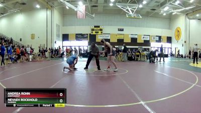 130 lbs Round 3 - Nevaeh Rockhold, Warren vs Andrea Rohn, Northwest