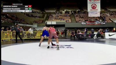 Cons. Round 4 - Jeremyah Quiroz, Downey High School Wrestling vs Jonathan Velasquez, Eisenhower High School Wrestling