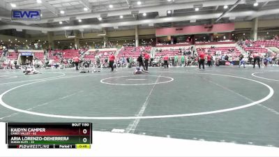 50 lbs Semifinal - Kaidyn Camper, Caney Valley vs Aria Lorenzo-DeHerrera, Duran Elite