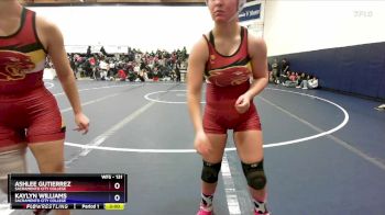 131 lbs Cons. Round 2 - Ashlee Gutierrez, Sacramento City College vs Kaylyn Williams, Sacramento City College