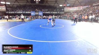 Girls 3A/4A 145 Semifinal - Bailey Parker, Peninsula (Girls) vs Elizabeth Kovacs, Tahoma (Girls)