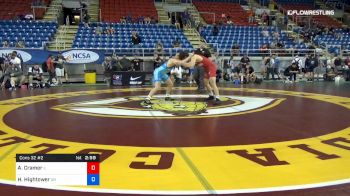 170 lbs Cons 32 #2 - Adrien Cramer, Illinois vs Hudson Hightower, Ohio
